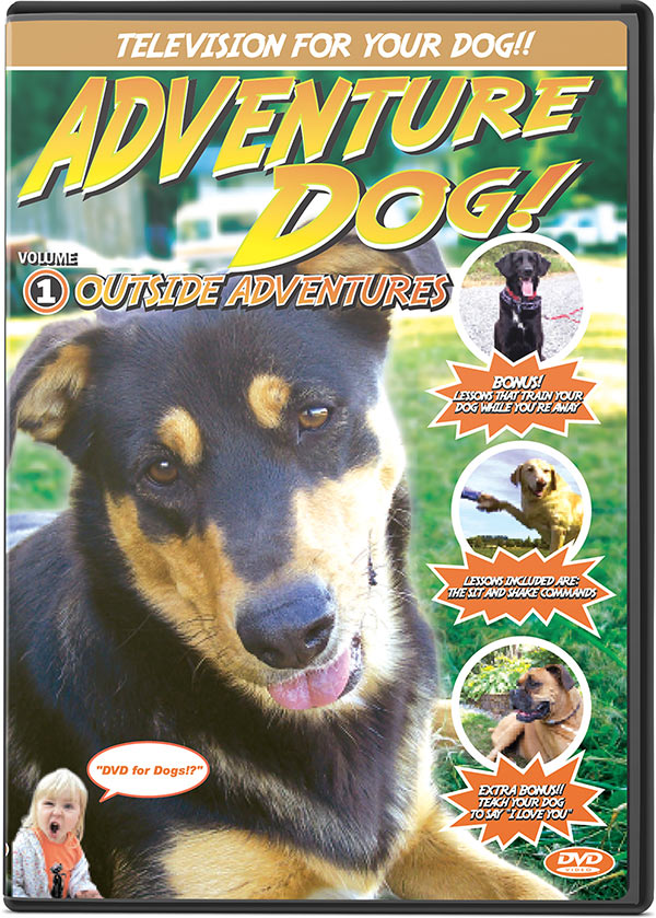 Adventure Dog DVD Volume 1: Outside Adventures - TV to Entertain Your Dog - Pet Media Plus