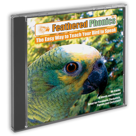 Feathered Phonics CD 1: Teach Your Bird or Parrot to Speak 96 Words & Phrases!