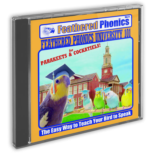 Feathered Phonics CD 9: Feathered Phonics University 101 - Teach Your Parrot or Bird to Speak!