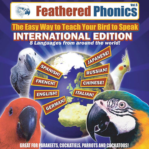 Feathered Phonics CD 5: The International Edition with 8 Languages! - Pet Media Plus